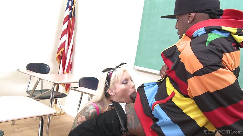 BBC stuffing into naughty babe Lolly Ink in detention