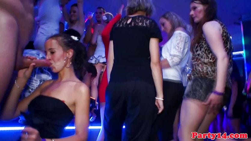 European partybabes rammed by strippers