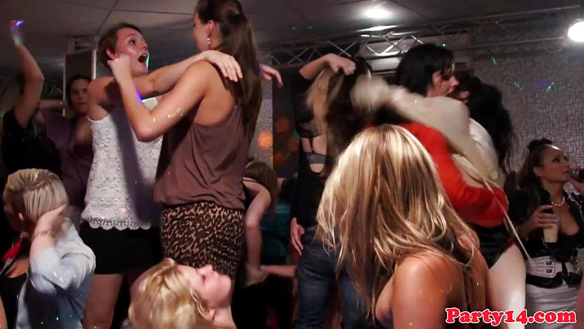 Interracial loving amateur cocksucking at party