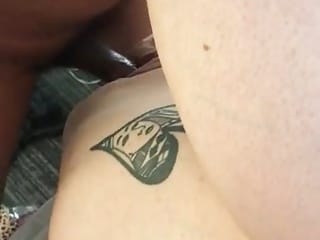 Queen of Spades Spread out on a Bed Getting BBC