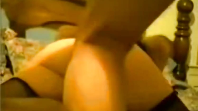 Wild double penetration in home video