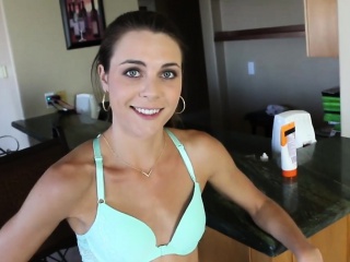 Brunette Step Sister Ally Tate Banged In Doggy Style