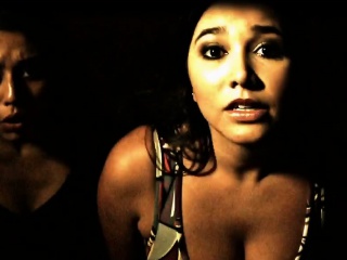 Busty brunette gets pussy pounded in tow truck