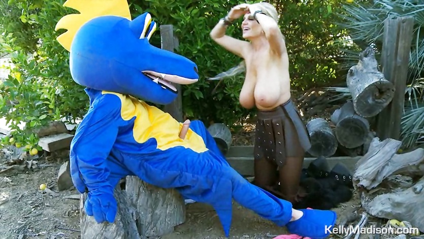 Kelly Madison attacked by a monster cock