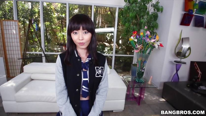 Petite Asian beauty Marica Hase getting it big