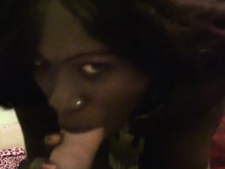 Big tit amateur ebony babe gives