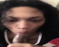 Black Girl With Big Ass Ride  Sucks His Mandingo