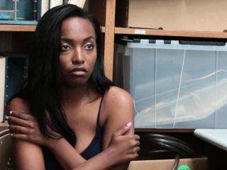 Ebony teen shoplifter