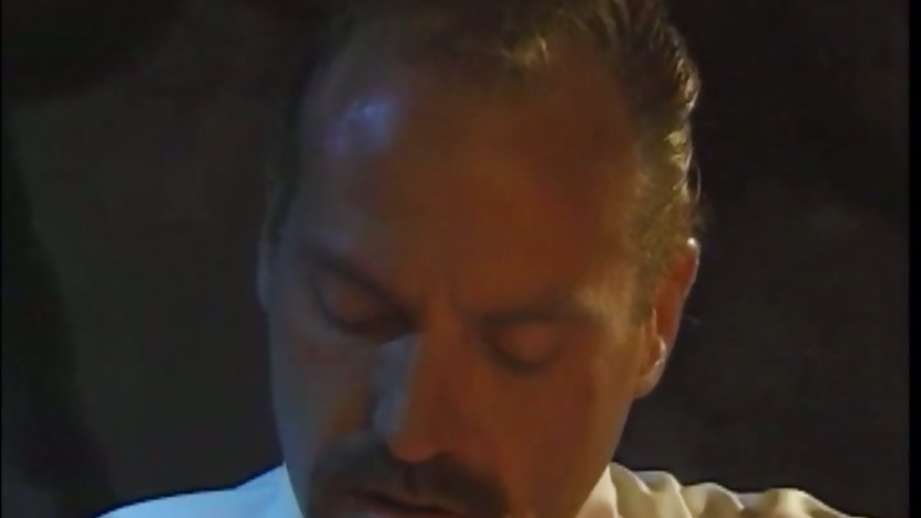 Johnni Black suck the cock top with food in restaurant