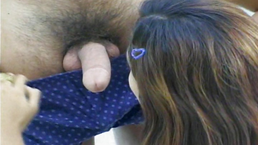 Latin teens share sucking on a big fat dick