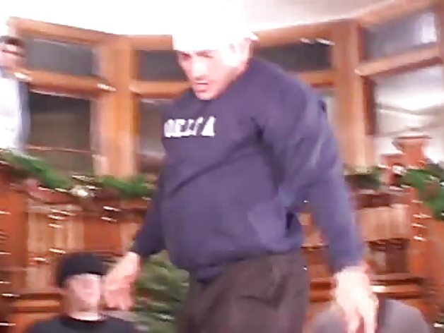 Redhead coed gets gangbang fucked by many cocks