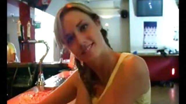 Teen gangbang in a bar