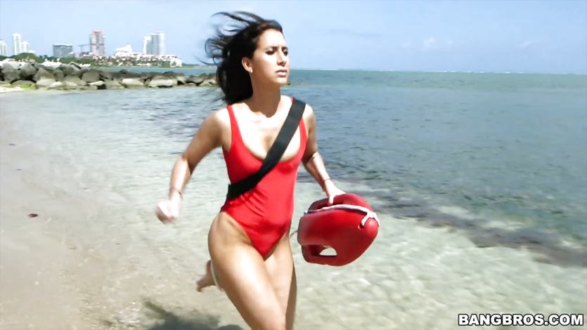 Valerie Kay rescues a big black cock from drowning