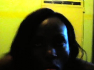 African hottie gives head and rides white cock