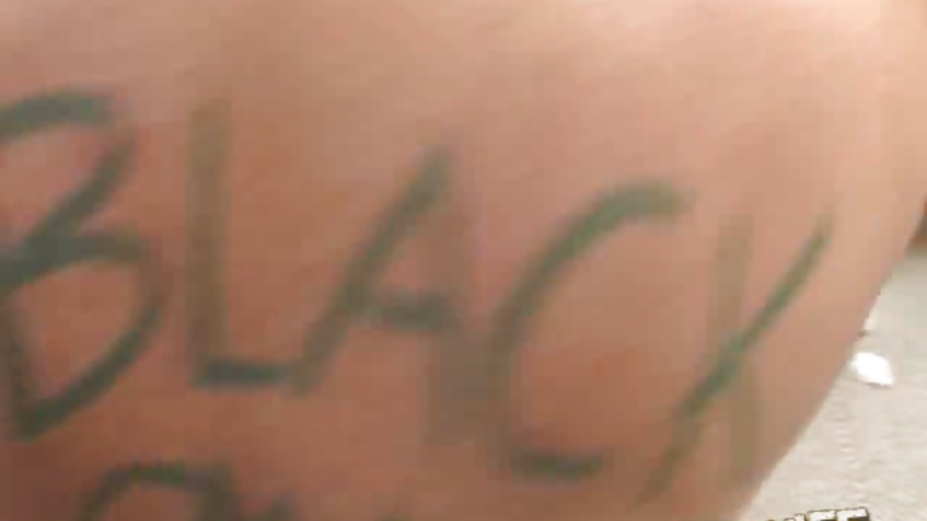 Trinity Post clean the hubby's black cock by her mouth